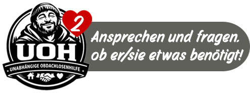 Ansprechen und fragen, ob er/sie etwas benötigt