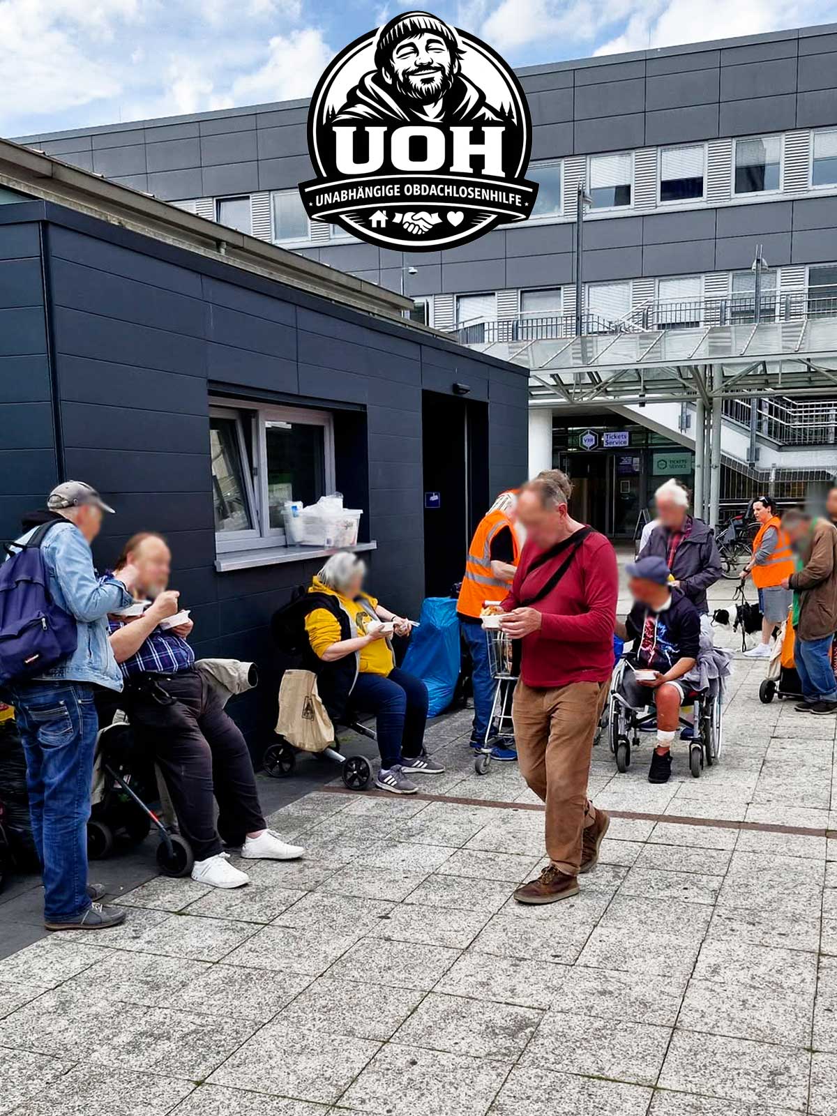 Essensausgabe am Dortmunder Hauptbahnhof